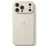 BHcase Camera Leather Monogram Cream Kryt iPhone 17 Pro