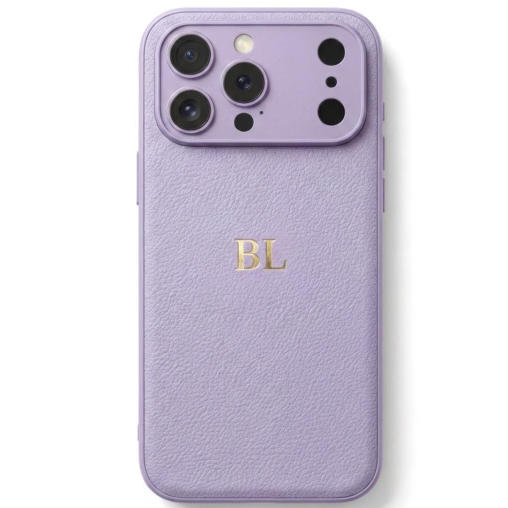 BHcase Camera Leather Monogram Cream Kryt iPhone 17 Pro