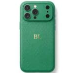 BHcase Camera Leather Monogram Cream Kryt iPhone 17 Pro