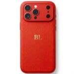 BHcase Camera Leather Monogram Red Kryt iPhone 17 Pro