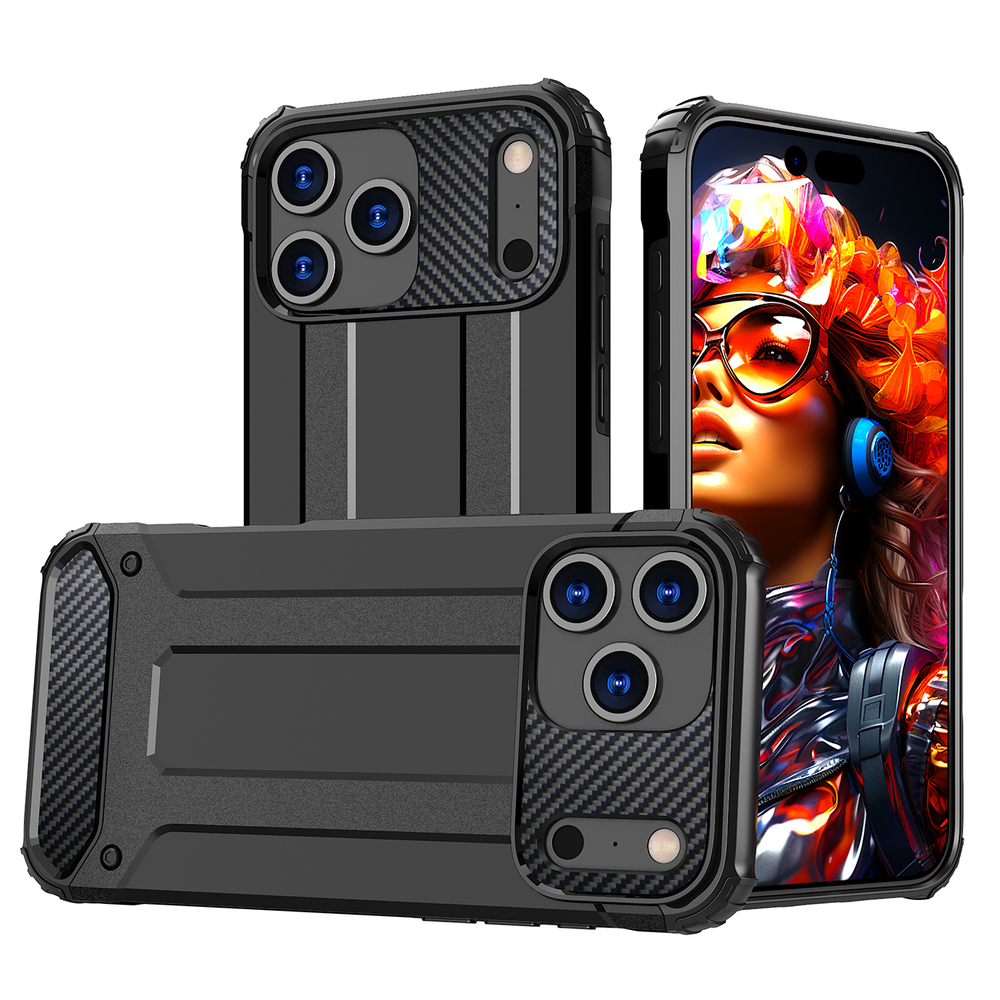 Hybrid Armor Black Kryt iPhone 17 Pro