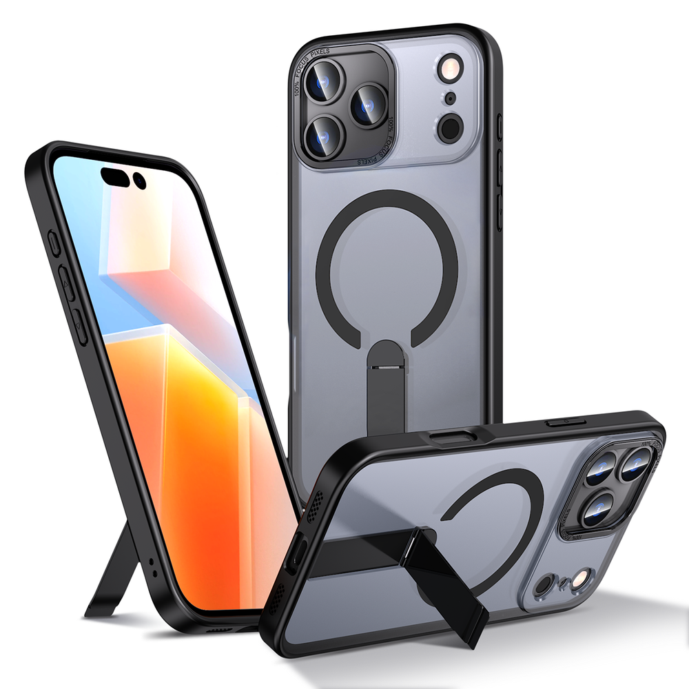 Hybrid Armor X With MagSafe Compatible Stand Black Kryt iPhone 17 Pro