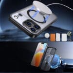 Hybrid Armor X With MagSafe Compatible Stand Black Kryt iPhone 17 Pro