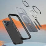 Hybrid Armor X With MagSafe Compatible Stand Black Kryt iPhone 17 Pro
