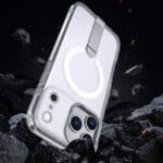 Hybrid Armor X With Stand , Compatible With MagSafe Transparent Kryt iPhone 17 Pro