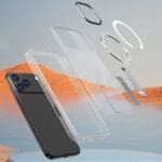 Hybrid Armor X With Stand , Compatible With MagSafe Transparent Kryt iPhone 17 Pro