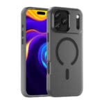 Magnetic Abrasive Compatible With MagSafe Matte Black Kryt iPhone 17 Pro