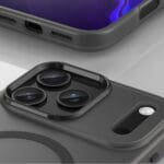 Magnetic Abrasive Compatible With MagSafe Matte Black Kryt iPhone 17 Pro