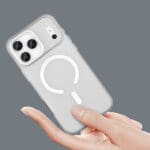 Magnetic Abrasive Compatible With MagSafe Matte White Kryt iPhone 17 Pro