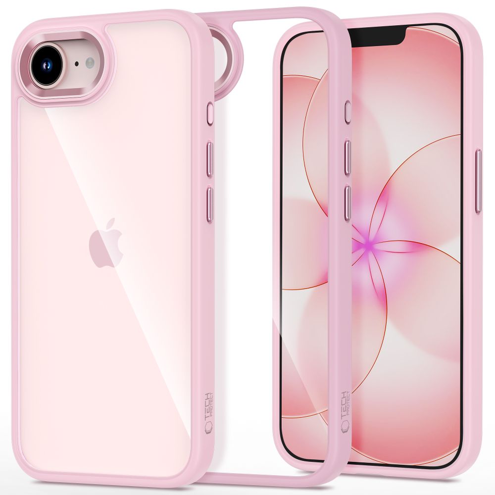 Tech-Protect Magmat Soft Pink / Clear Kryt iPhone 17e / 16 e