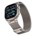 Řemínek Tech-Protect Milano Vanguard Apple Watch SE / 11 / 10 / 9 / 8 / 7 / 6 / 5 / 4 / 3 / Ultra 1 / 2 / 3 ( 44 / 45 / 46 / 49 mm ) Titanium