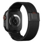 Řemínek Tech-Protect Milano Vanguard Apple Watch SE / 11 / 10 / 9 / 8 / 7 / 6 / 5 / 4 / 3 / Ultra 1 / 2 / 3 ( 44 / 45 / 46 / 49 mm ) Black