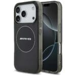 AMG Double Layer Transparent Smocked MagSafe Black Kryt iPhone 17 Pro