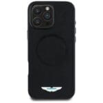 Aston Martin HC FW Logo to MagSafe Black Kryt iPhone 16 Pro Max