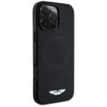 Aston Martin HC FW Logo to MagSafe Black Kryt iPhone 16 Pro Max