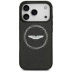 Aston Martin HC Kevlar Counter Design MagSafe Black Kryt iPhone 17 Pro