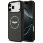 Aston Martin HC Kevlar Counter Design MagSafe Black Kryt iPhone 17 Pro Max
