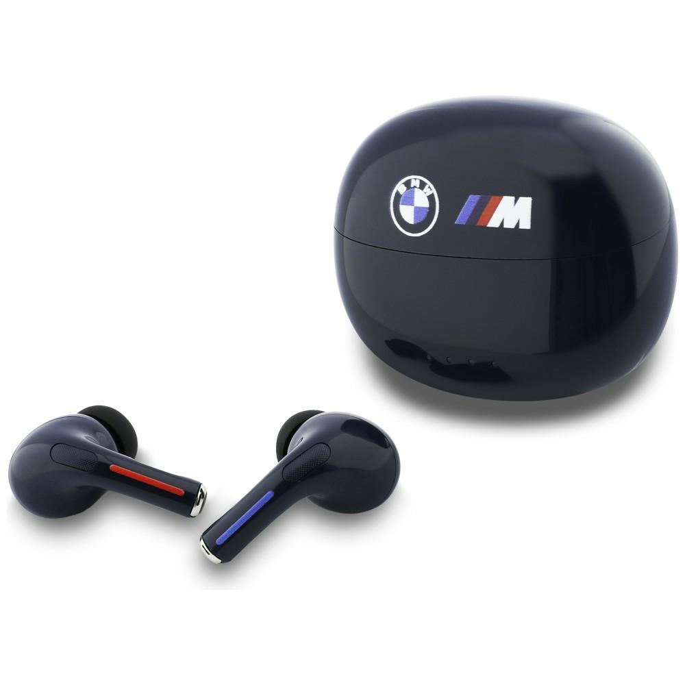 Bluetooth TWS Earphones BMW Printed Logo Navy Blue