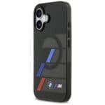 BMW M IML Metal Buttons Tricolor Lines MagSafe Black Kryt iPhone 17