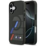 BMW M IML Metal Buttons Tricolor Lines MagSafe Black Kryt iPhone 17