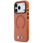 BMW M IML Shockproof Metal Logos MagSafe Orange Kryt iPhone 17 Pro