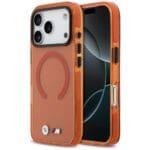 BMW M IML Shockproof Metal Logos MagSafe Orange Kryt iPhone 17 Pro