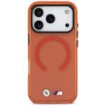 BMW M IML Shockproof Metal Logos MagSafe Orange Kryt iPhone 17 Pro