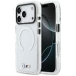 BMW M IML Shockproof Metal Logos MagSafe Transparent Kryt iPhone 17 Pro