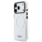 BMW M IML Shockproof Metal Logos MagSafe Transparent Kryt iPhone 17 Pro Max