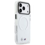 BMW M IML Shockproof Metal Logos MagSafe Transparent Kryt iPhone 17 Pro Max