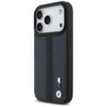 BMW M Perforated Stripe Logo MagSafe Navy Blue Kryt iPhone 17 Pro