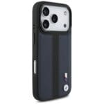 BMW M Perforated Stripe Logo MagSafe Navy Blue Kryt iPhone 17 Pro