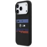 BMW M Silicon Horizontal Line MagSafe Black Kryt iPhone 17 Pro