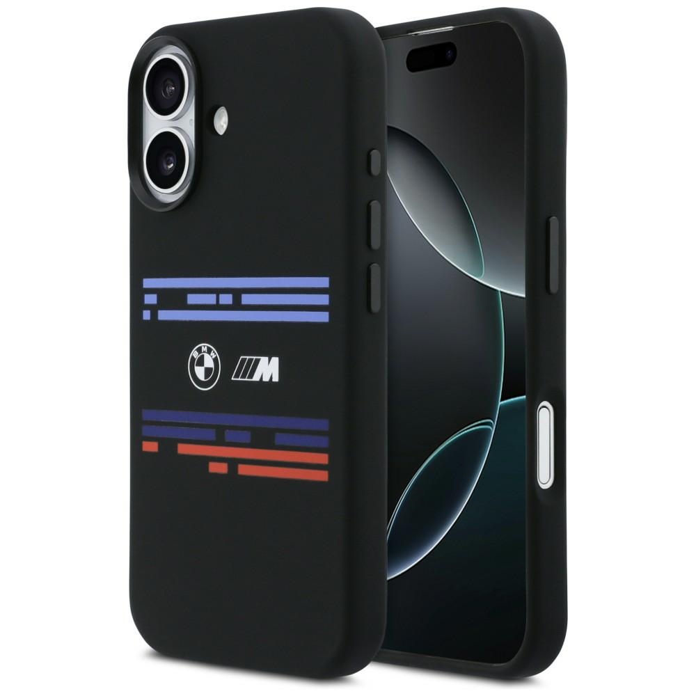 BMW M Silicon Horizontal Line MagSafe Black Kryt iPhone 17