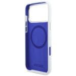 BMW M Silicon Horizontal Line MagSafe White Kryt iPhone 17 Pro Max