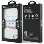 BMW M Silicon Horizontal Line MagSafe White Kryt iPhone 17 Pro Max