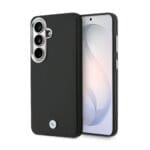 BMW Signature PU Leather Metal Logo Magnetic Black Kryt Samsung Galaxy S26