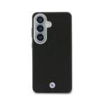 BMW Signature PU Leather Metal Logo Magnetic Black Kryt Samsung Galaxy S26 Plus