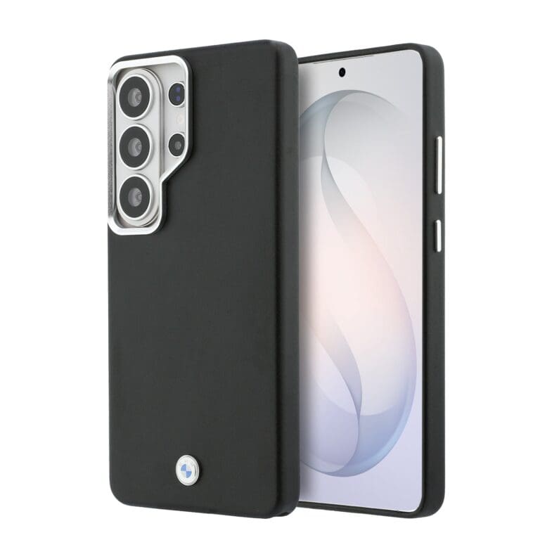 BMW Signature PU Leather Metal Logo Magnetic Black Kryt Samsung Galaxy S26 Ultra