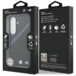 BMW Tricolor Metal Logo MagSafe Black Kryt Samsung Galaxy S26