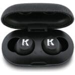 Earphone TWS Karl Lagerfeld Saffiano Logo ENC Black