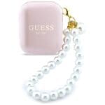 Earphones TWS Guess Pearl Strap Pink