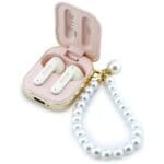 Earphones TWS Guess Pearl Strap Pink