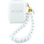 Earphones TWS Guess Pearl Strap White