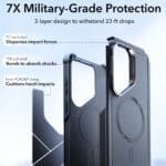 ESR Cyber Tough Kickstand MagSafe Black Kryt Samsung Galaxy S26 Ultra