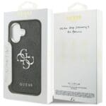 Guess 4G Big 4G Classic Logo Black Silver Kryt iPhone 17