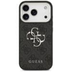 Guess 4G Big 4G Classic Logo Black Silver Kryt iPhone 17 Pro