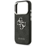 Guess 4G Big 4G Classic Logo Black Silver Kryt iPhone 17 Pro