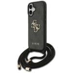 Guess 4G Big Logo Cord Stap Crossbody Black Kryt iPhone 17