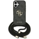 Guess 4G Big Logo Cord Stap Crossbody Black Kryt iPhone 17